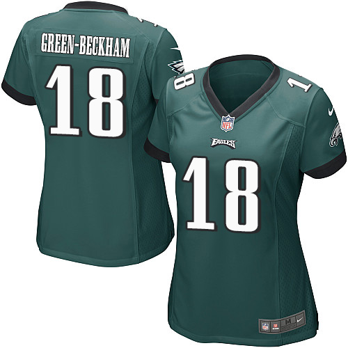 Women's Game Dorial Green-Beckham Nike Jersey Midnight Green Home - #18 NFL Philadelphia Eagles